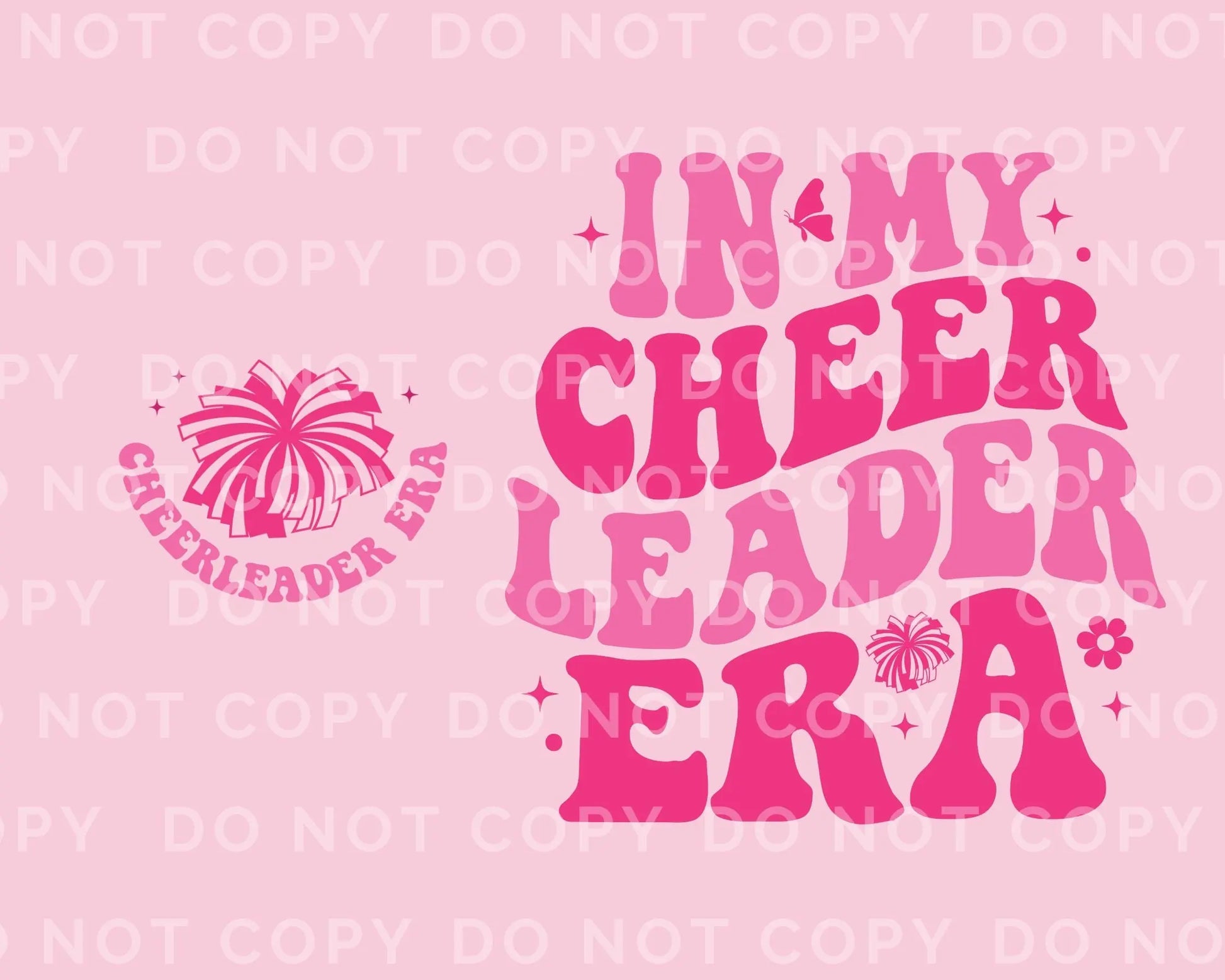 Cheerleader DTF Transfers, Ready to Press, T-shirt Transfers, Heat Transfer, Direct to Film, Cold Peel, Sports, In My Cheerleading Era