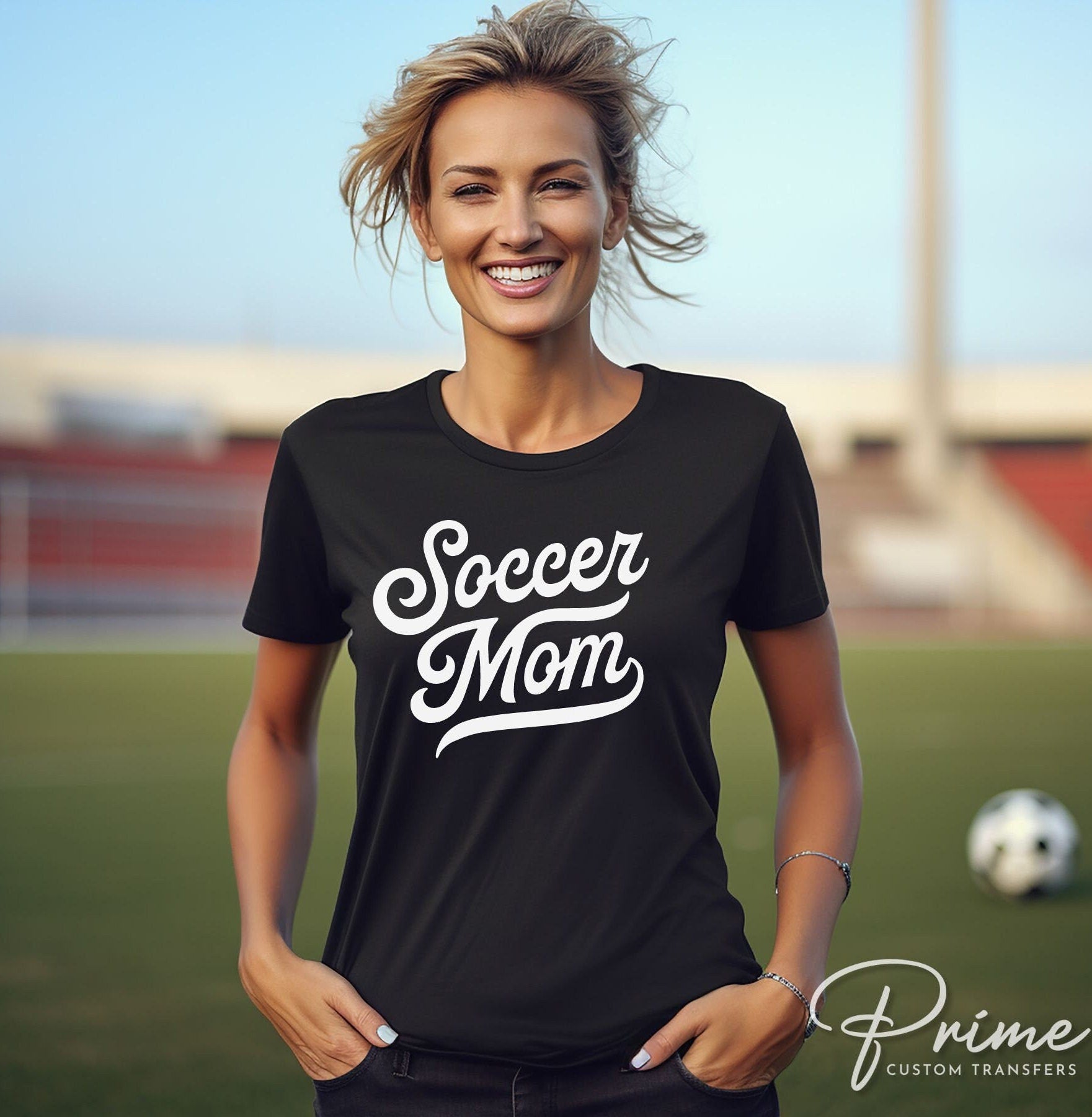 Soccer DTF Transfers, Ready to Press, T-shirt Transfers, Heat Transfer, Direct to Film, Sports, Game Day, Varsity, Vintage, Fan, Soccer Mom