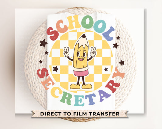 Summer DTF Transfers, Ready to Press, T-shirt Transfers, Heat Transfer, Direct to Film, End of School, First Day, Office, School Secretary