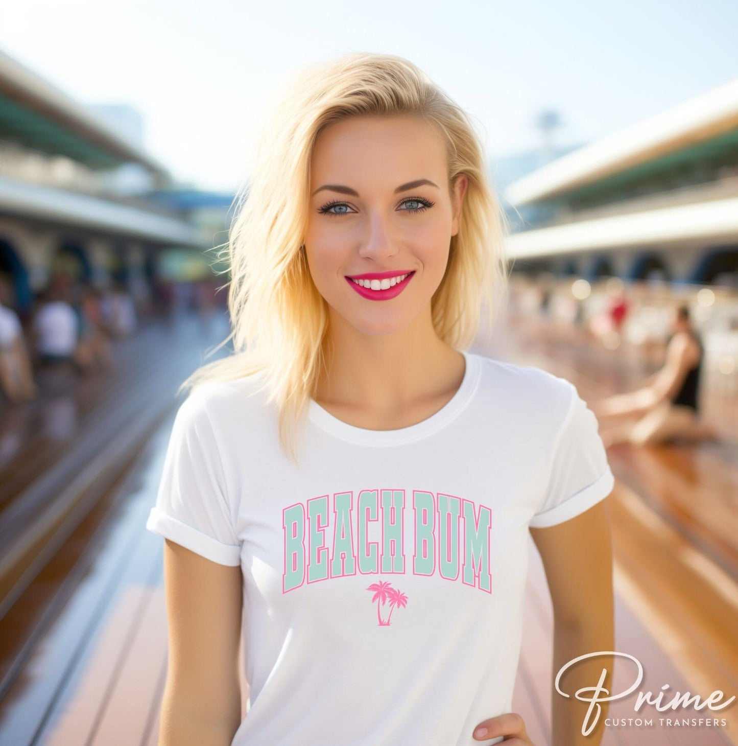 Summer Vibes DTF Transfers, Ready to Press, T-shirt Transfers, Heat Transfer, Direct to Film, Palm Trees, Summer Time, Vacation, Beach Bum