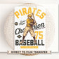 Baseball DTF Transfers, Ready to Press, T-shirt Transfers, Heat Transfer, Direct to Film, Sports, Pittsburgh Pennsylvania, Vintage, Retro