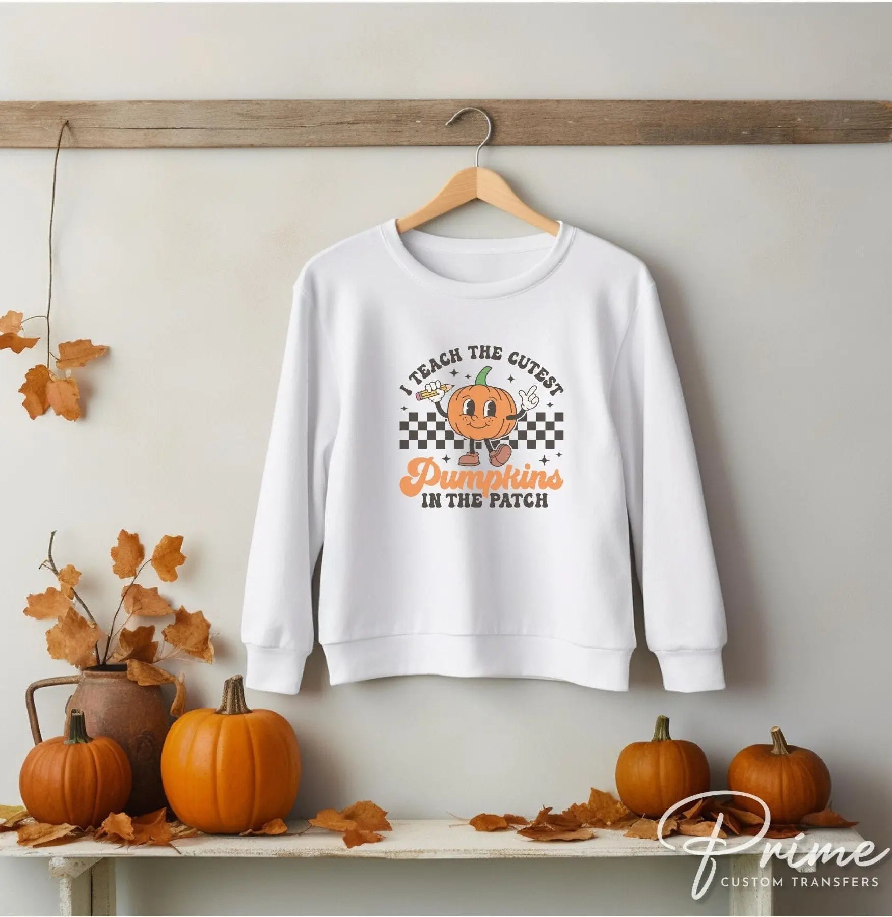 Fall DTF Transfers, Ready to Press, T-shirt Transfers, Heat Transfer, Direct to Film, Pumpkin, Teacher, Retro, Cutest Pumpkins in the Patch