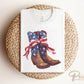 4th of July DTF Transfers, Ready to Press, T-shirt Transfers, Heat Transfer, Direct to Film, USA, Holiday, Western, Coquette, Cowboy Boots