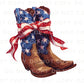 4th of July DTF Transfers, Ready to Press, T-shirt Transfers, Heat Transfer, Direct to Film, USA, Holiday, Western, Coquette, Cowboy Boots