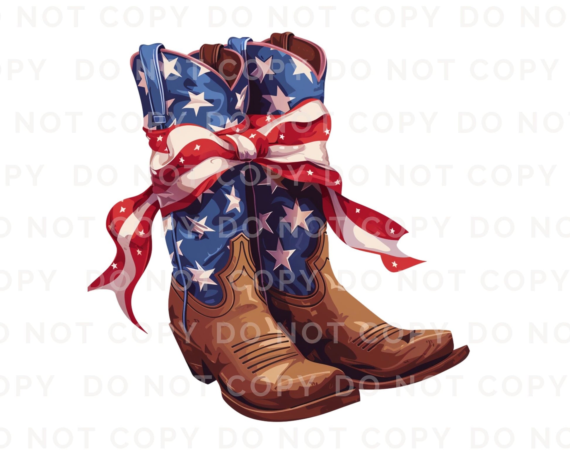 4th of July DTF Transfers, Ready to Press, T-shirt Transfers, Heat Transfer, Direct to Film, USA, Holiday, Western, Coquette, Cowboy Boots