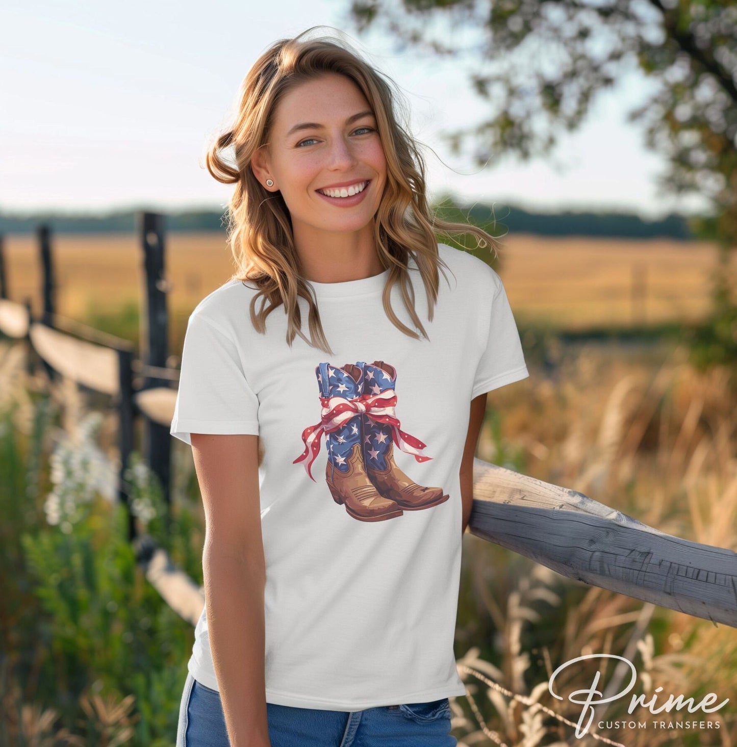 4th of July DTF Transfers, Ready to Press, T-shirt Transfers, Heat Transfer, Direct to Film, USA, Holiday, Western, Coquette, Cowboy Boots