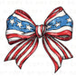 4th of July DTF Transfers, Ready to Press, T-shirt Transfers, Heat Transfer, Direct to Film, USA, Holiday, Independence, Coquette Bow