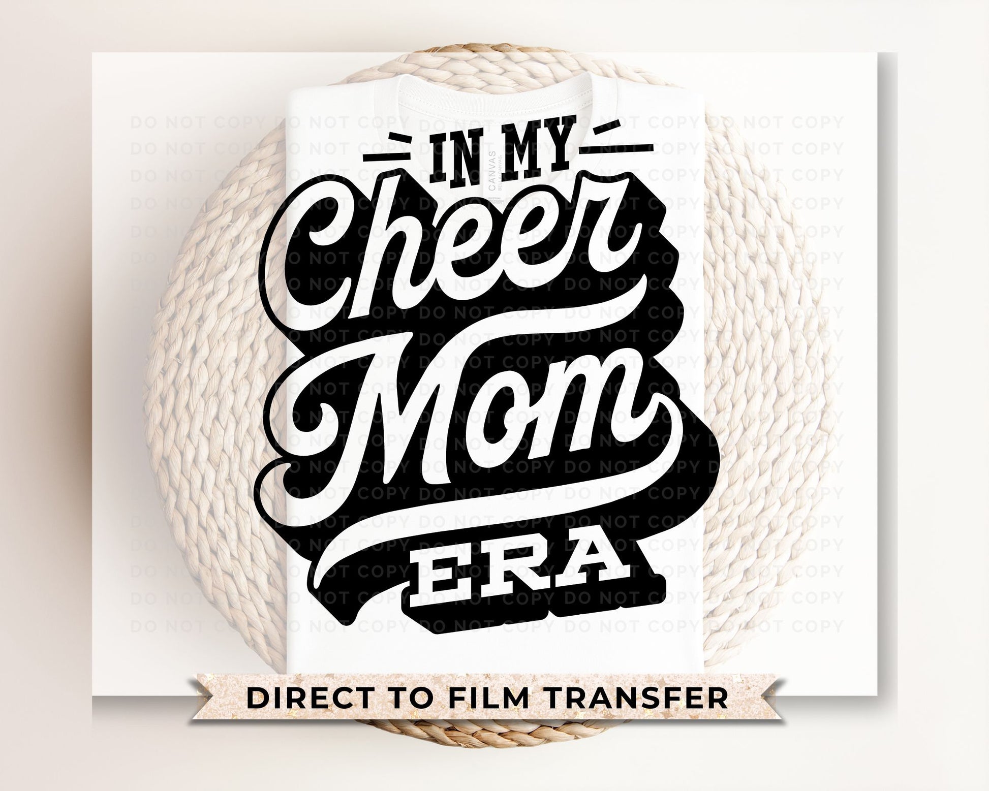 Cheer Mom DTF Transfers, Ready to Press, T-shirt Transfers, Heat Transfer, Custom, Direct to Film, Cheerleader, Cheerleading, Cheer Mom Era