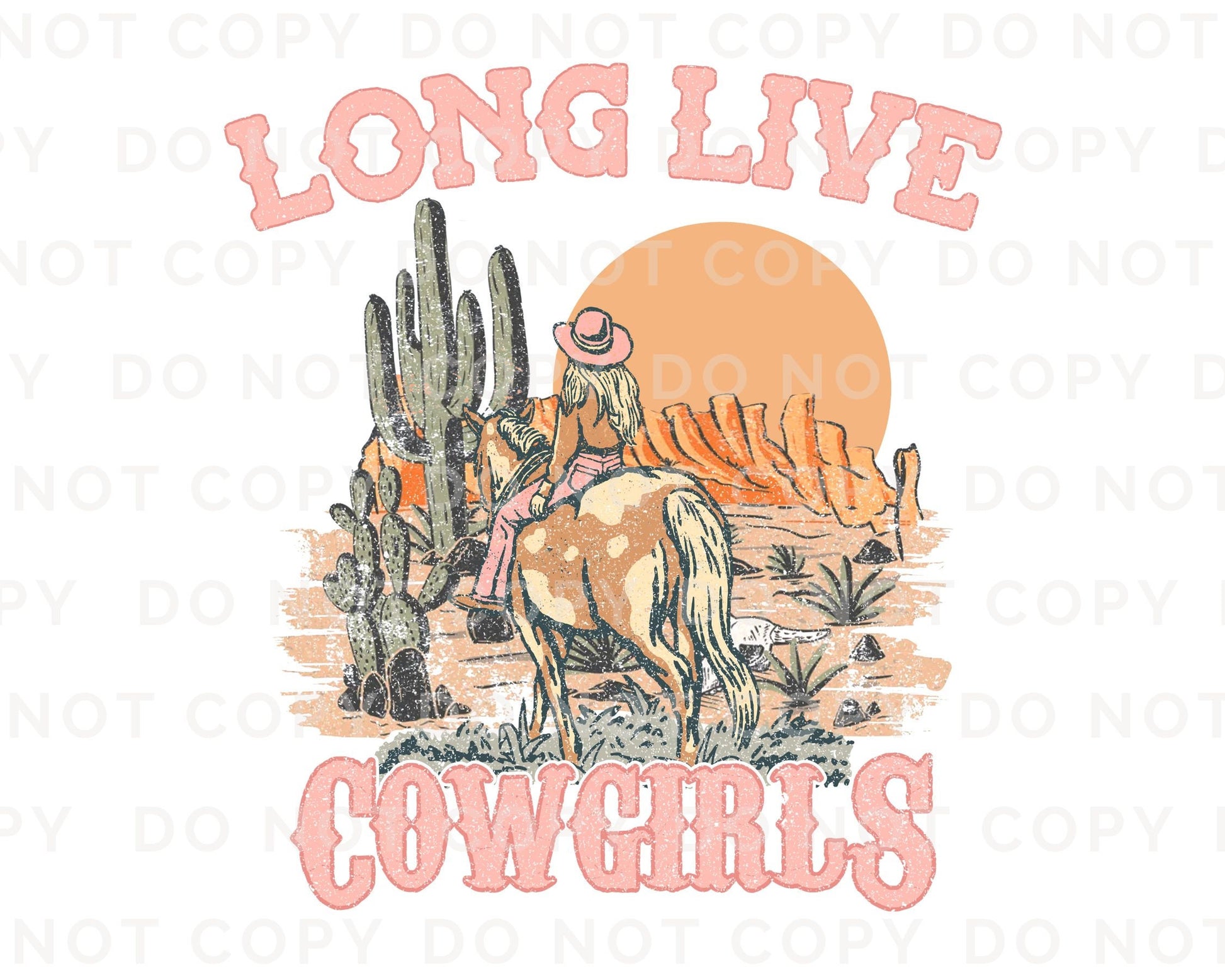 Western DTF Transfers, Ready to Press, T-shirt Transfers, Heat Transfer, Direct to Film, Aztec, Cactus, Western, Boho, Long Live Cowgirls