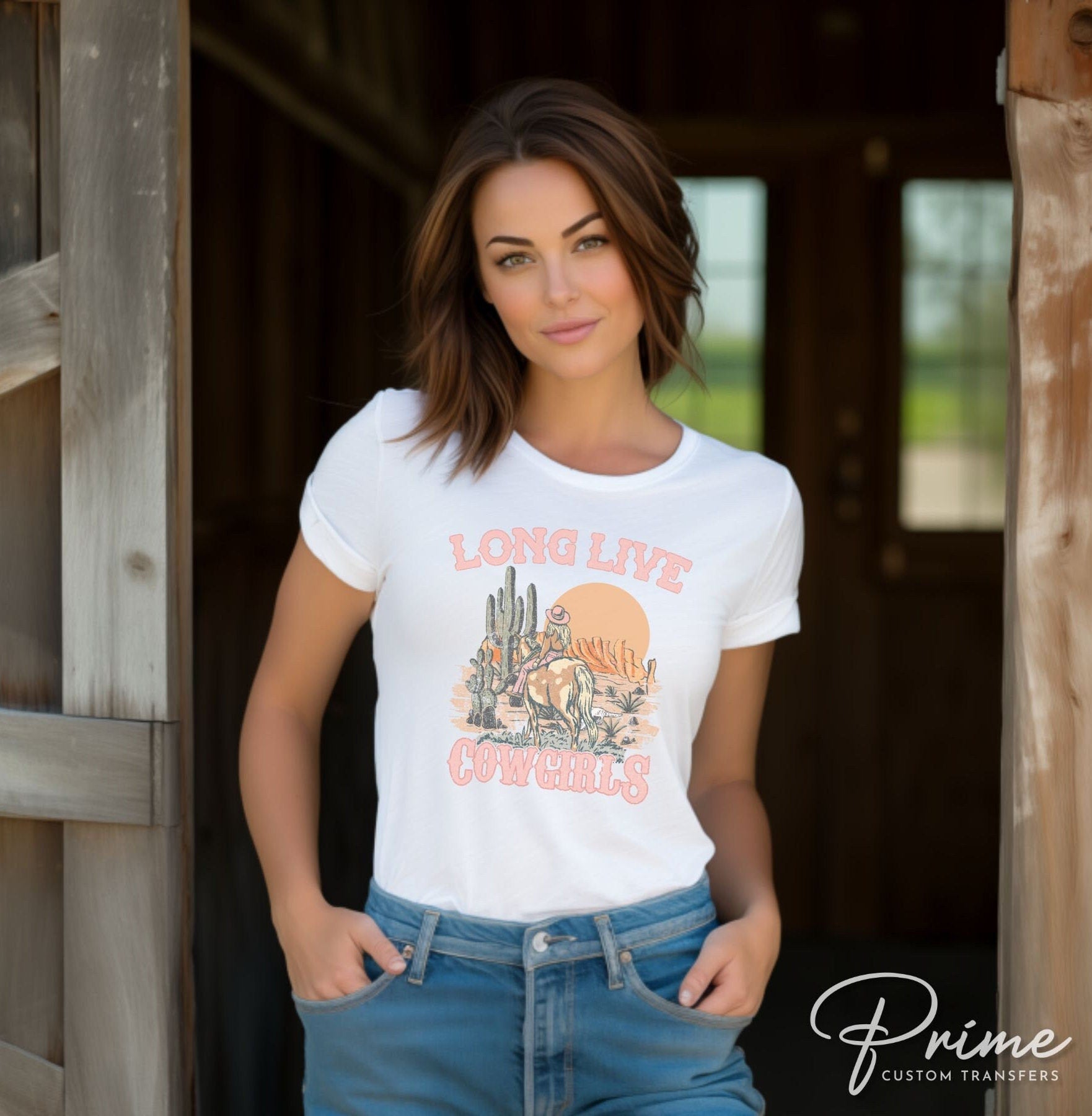 Western DTF Transfers, Ready to Press, T-shirt Transfers, Heat Transfer, Direct to Film, Aztec, Cactus, Western, Boho, Long Live Cowgirls