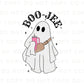 Halloween DTF Transfers, Ready to Press, T-shirt Transfers, Heat Transfer, Direct to Film, Faux Sequins Letters, Fall, Sparkly Boo Ghost