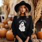 Halloween DTF Transfers, Ready to Press, T-shirt Transfers, Heat Transfer, Direct to Film, Faux Sequins Letters, Fall, Sparkly Boo Ghost