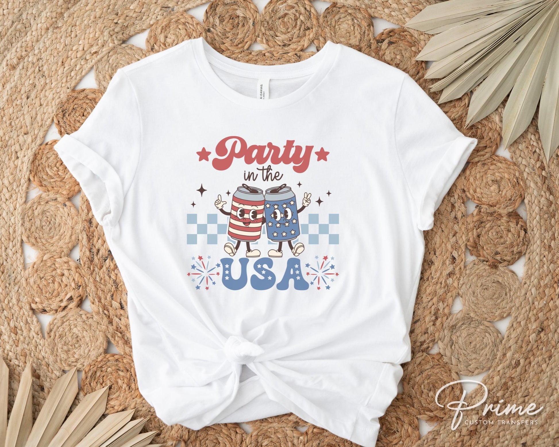4th of July DTF Transfers, Ready to Press, T-shirt Transfers, Heat Transfer, Direct to Film, Fourth, Holiday, Party in The USA, Memorial Day