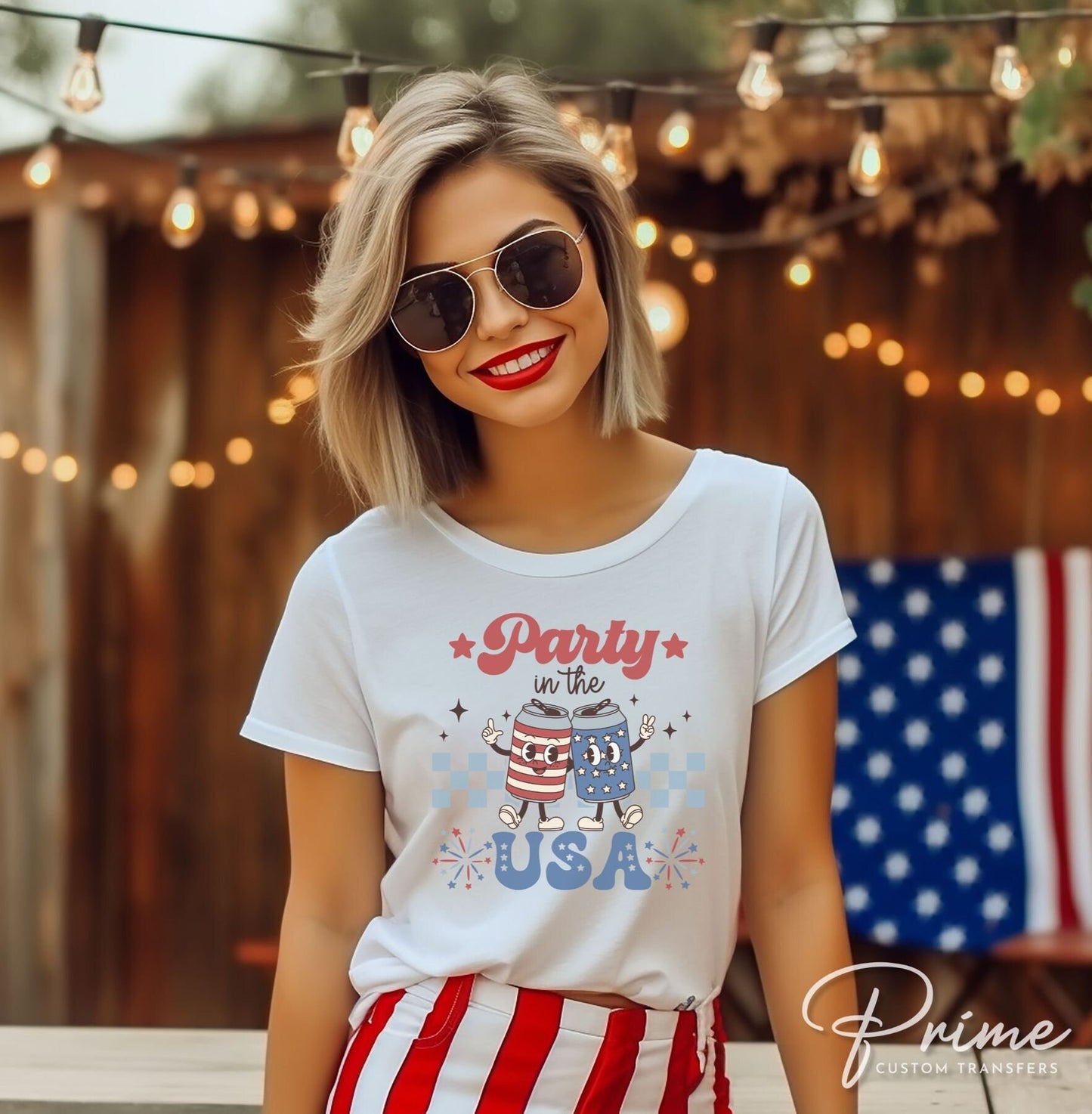 4th of July DTF Transfers, Ready to Press, T-shirt Transfers, Heat Transfer, Direct to Film, Fourth, Holiday, Party in The USA, Memorial Day