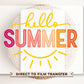 Summer DTF Transfers, Ready to Press, T-shirt Transfers, Heat Transfer, Direct to Film, Beach, Cute, Sunshine, Vacation, Hello Summer