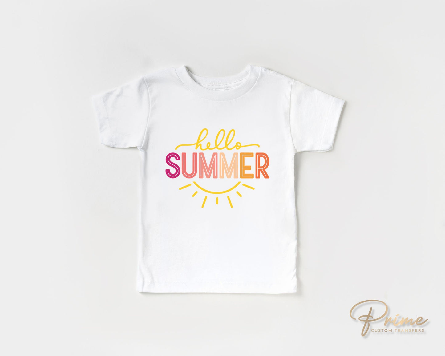 Summer DTF Transfers, Ready to Press, T-shirt Transfers, Heat Transfer, Direct to Film, Beach, Cute, Sunshine, Vacation, Hello Summer