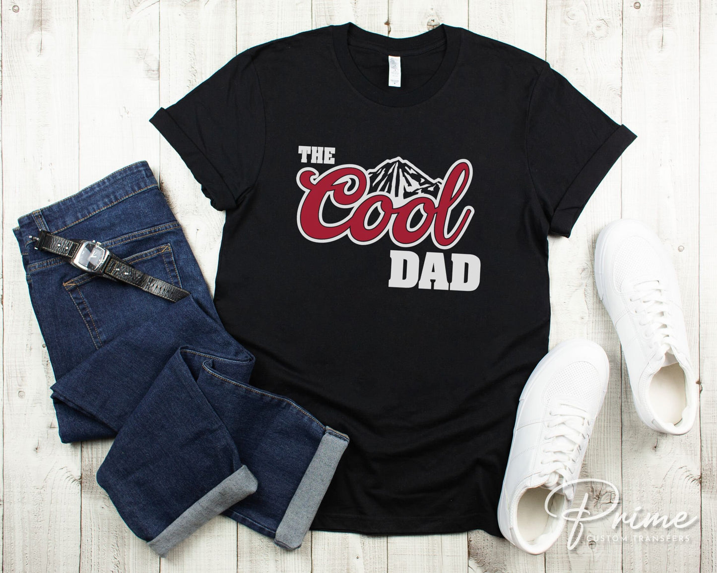 Father's Day DTF Transfers, Ready to Press, T-shirt Transfers, Heat Transfer, Direct to Film, Funny, Jokes, Gift, Dad, Retro, The Cool Dad