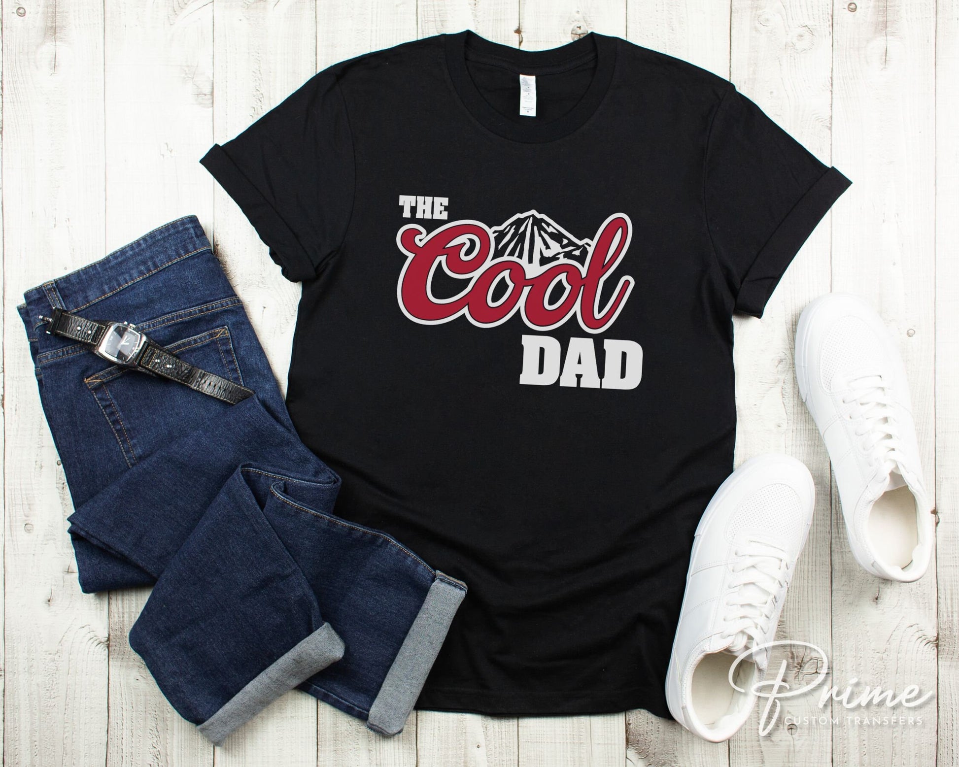 Father's Day DTF Transfers, Ready to Press, T-shirt Transfers, Heat Transfer, Direct to Film, Funny, Jokes, Gift, Dad, Retro, The Cool Dad