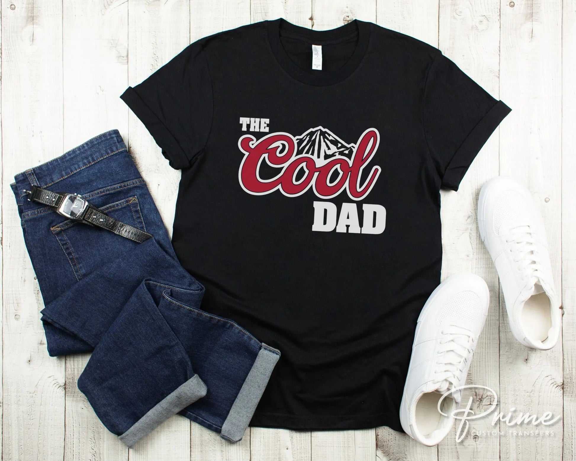 Father's Day DTF Transfers, Ready to Press, T-shirt Transfers, Heat Transfer, Direct to Film, Funny, Jokes, Gift, Dad, Retro, The Cool Dad