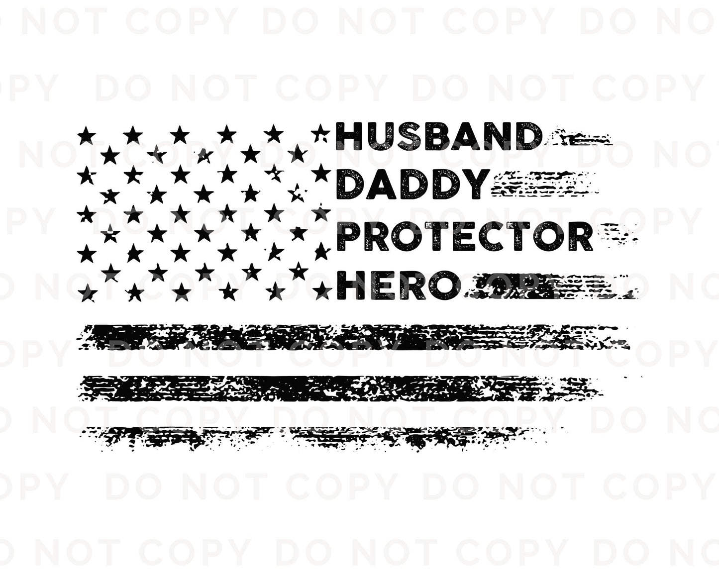 Father's Day DTF Transfers, Ready to Press, T-shirt Transfers, Heat Transfer, Direct to Film, Gift for Dad, Husband Daddy Protector Hero