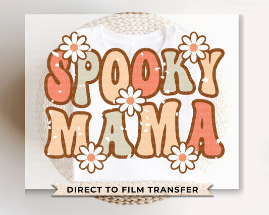 Fall DTF Transfers, Ready to Press, T-shirt Transfers, Heat Transfer, Direct to Film, Halloween, Matching, Mommy and Me, Spooky Mama