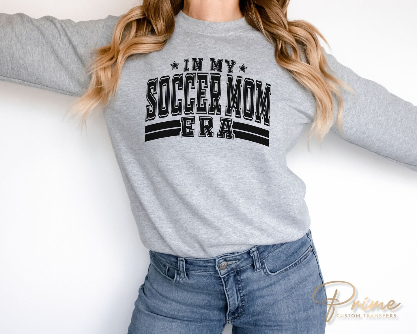 Soccer DTF Transfers, Ready to Press, T-shirt Transfers, Heat Transfer, Direct to Film, Sports, Varsity, Vintage, In My Soccer Mom Era