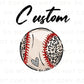 Baseball DTF Transfers, Ready to Press, T-shirt Transfers, Heat Transfer, Direct to Film, Sports Mom, Game Day, Customized Baseball Mama
