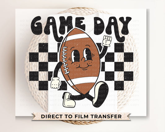 Football DTF Transfers, Ready to Press, T-shirt Transfers, Heat Transfer, Direct to Film, Sports, Cartoon, Characters, Game Day, Retro