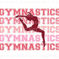 Gymnastics DTF Transfers, Ready to Press, T-shirt Transfers, Heat Transfer, Direct to Film, Sports, Girl, Athlete, Cartwheel, Pink, Gymnast