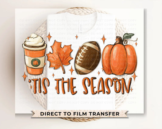 Tis The Season, Fall, Coffee, Leaf, Football, Pumpkin, Halloween