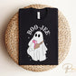 Halloween DTF Transfers, Ready to Press, T-shirt Transfers, Heat Transfer, Direct to Film, Faux Sequins Letters, Fall, Sparkly Boo Ghost