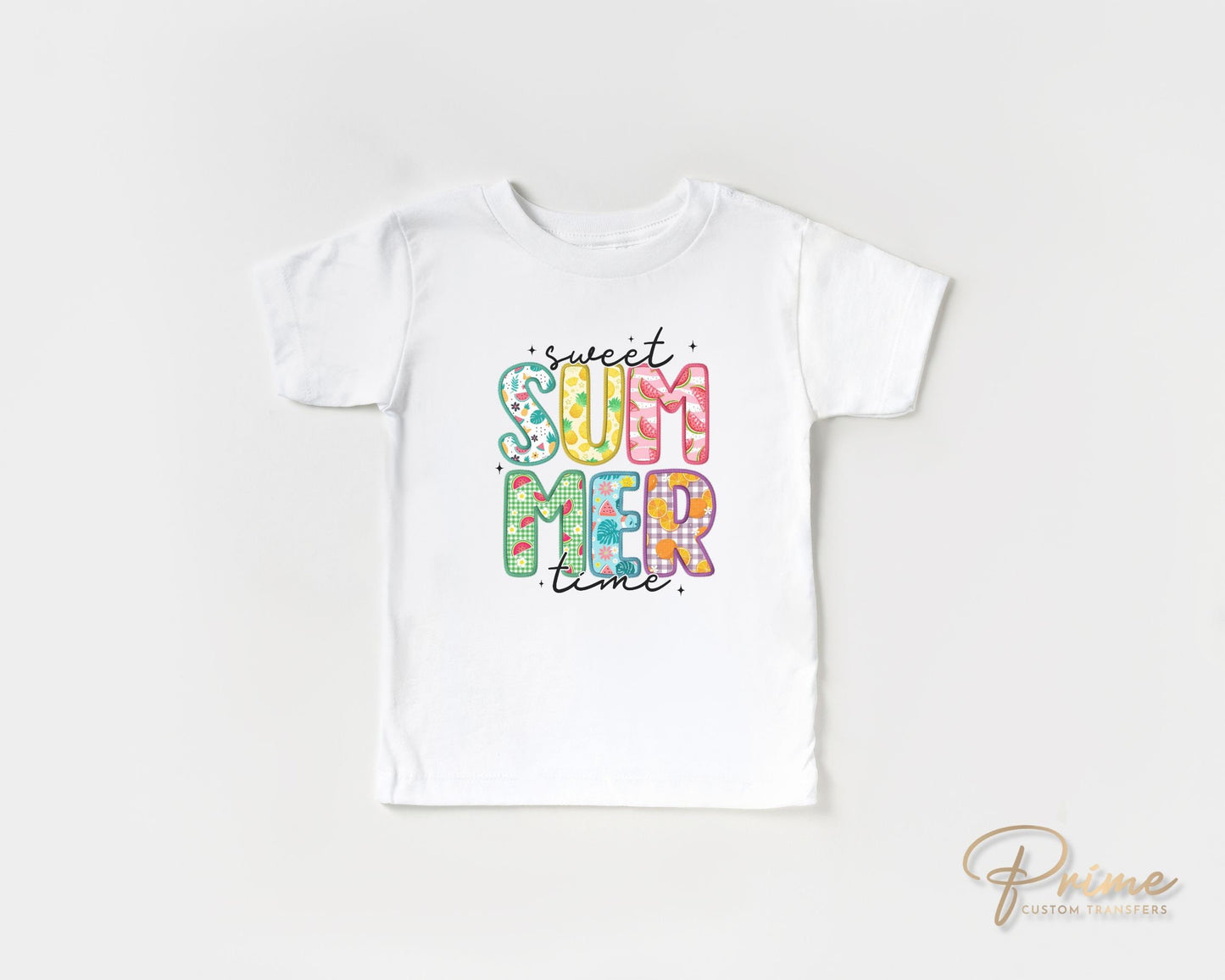 Summer DTF Transfers, Ready to Press, T-shirt Transfers, Heat Transfer, Direct to Film, Beach, Cute, Sunshine, Vacation, Sweet Summer Time