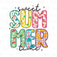 Summer DTF Transfers, Ready to Press, T-shirt Transfers, Heat Transfer, Direct to Film, Beach, Cute, Sunshine, Vacation, Sweet Summer Time