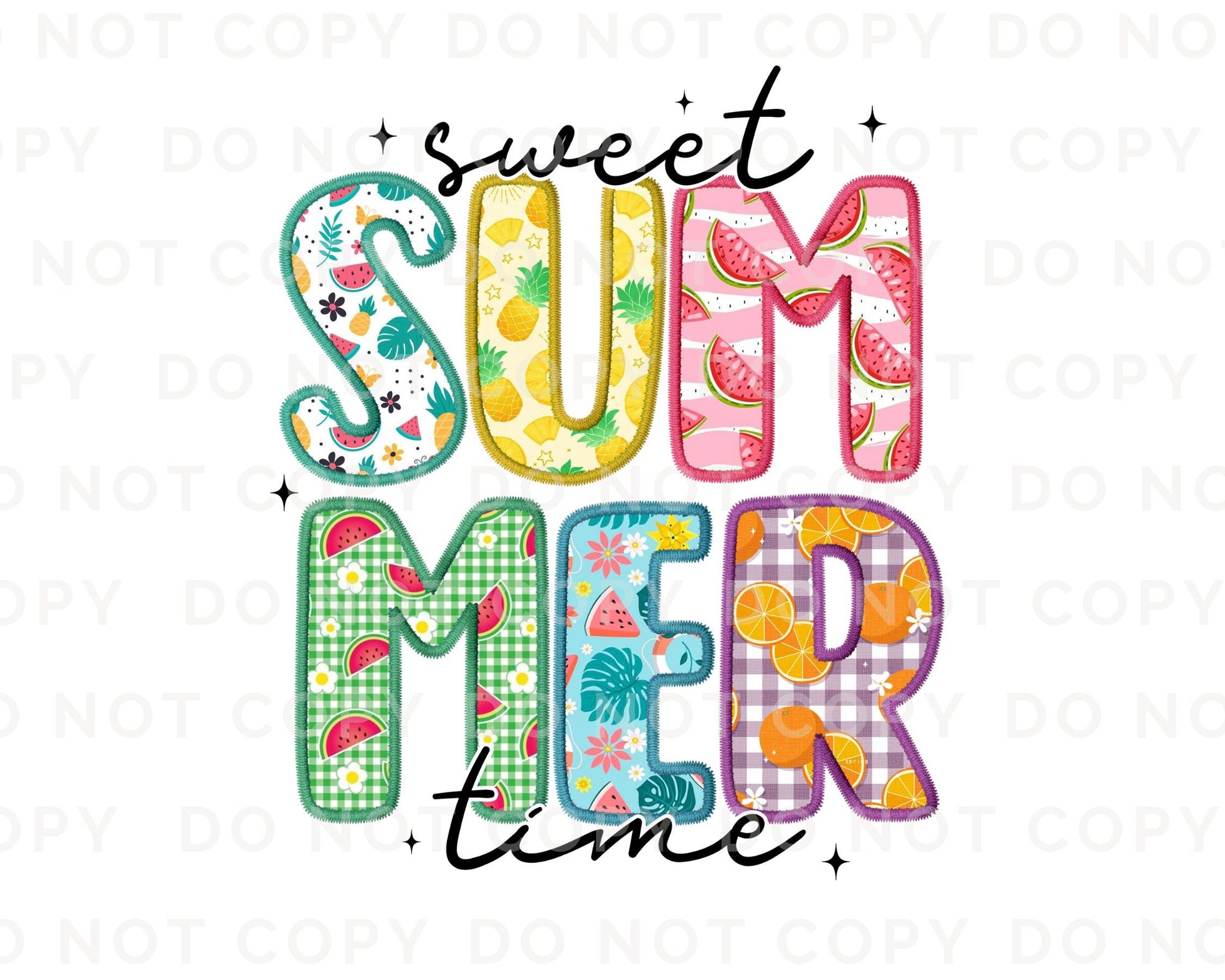 Summer DTF Transfers, Ready to Press, T-shirt Transfers, Heat Transfer, Direct to Film, Beach, Cute, Sunshine, Vacation, Sweet Summer Time