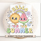 Summer DTF Transfers, Ready to Press, T-shirt Transfers, Heat Transfer, Direct to Film, Beach, Cute, Sunshine, Vacation, Retro Hello Summer