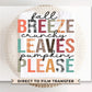 Fall DTF Transfers, Ready to Press, T-shirt Transfers, Heat Transfer, Direct to Film, Cold Peel, Pumpkins, Leaves, Autumn Favorites