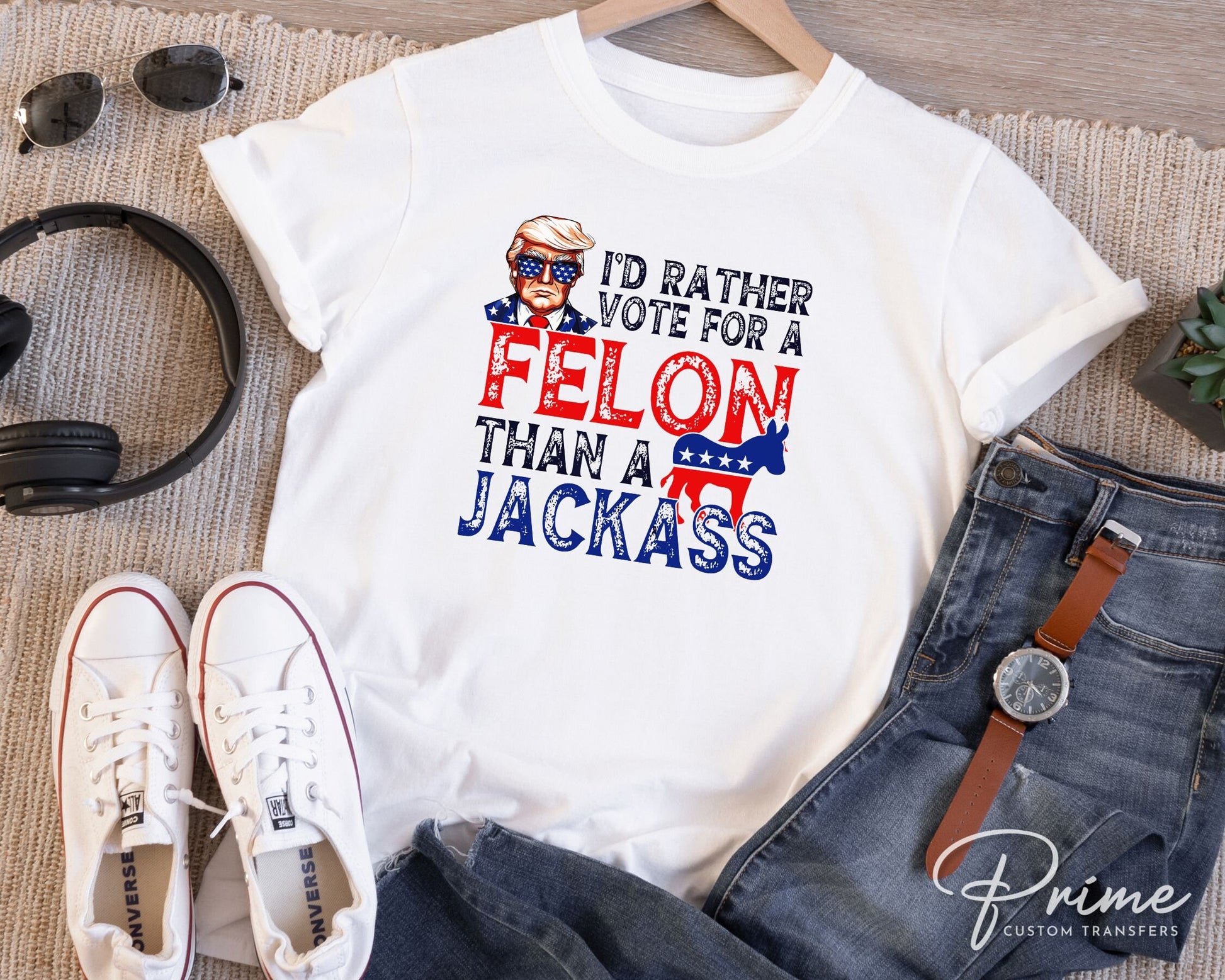 Trump DTF Transfers, Ready to Press, T-shirt Transfers, Heat Transfer, Direct to Film, Republican, Presidential, 2024 Election, Vote, Funny