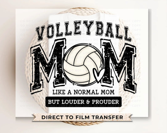 Volleyball DTF Transfers, Ready to Press, T-shirt Transfers, Heat Transfer, Direct to Film, Sports Mom, Varsity, Loud, Proud, High School
