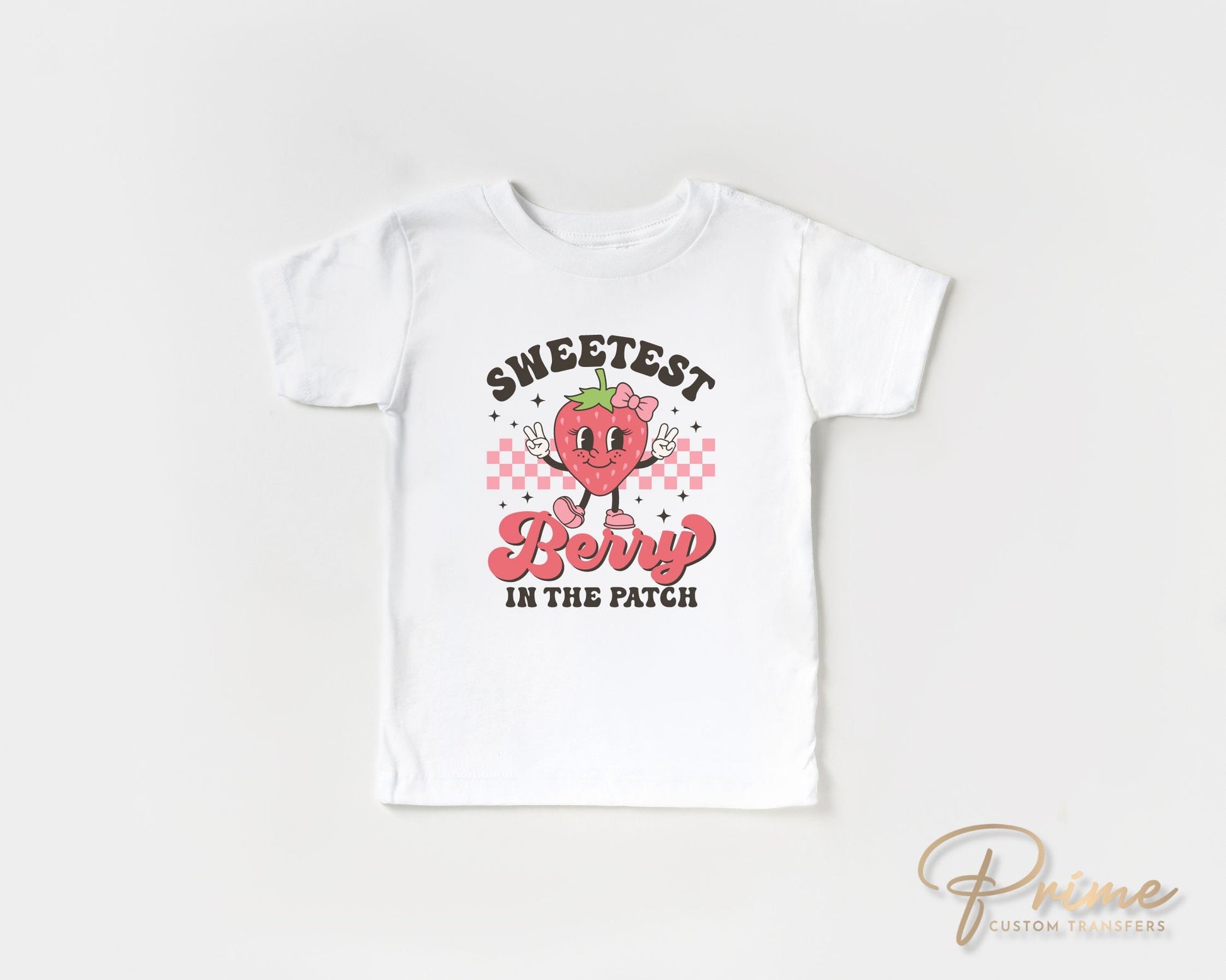 Strawberry DTF Transfers, Ready to Press, T-shirt Transfers, Heat Transfer, Direct to Film, Retro, Trendy, Sweetest Berry In The Patch