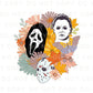 Halloween DTF Transfers, Ready to Press, T-shirt Transfers, Heat Transfer, Direct to Film, Spooky, Scary, Movie, Trendy, Retro, Triller
