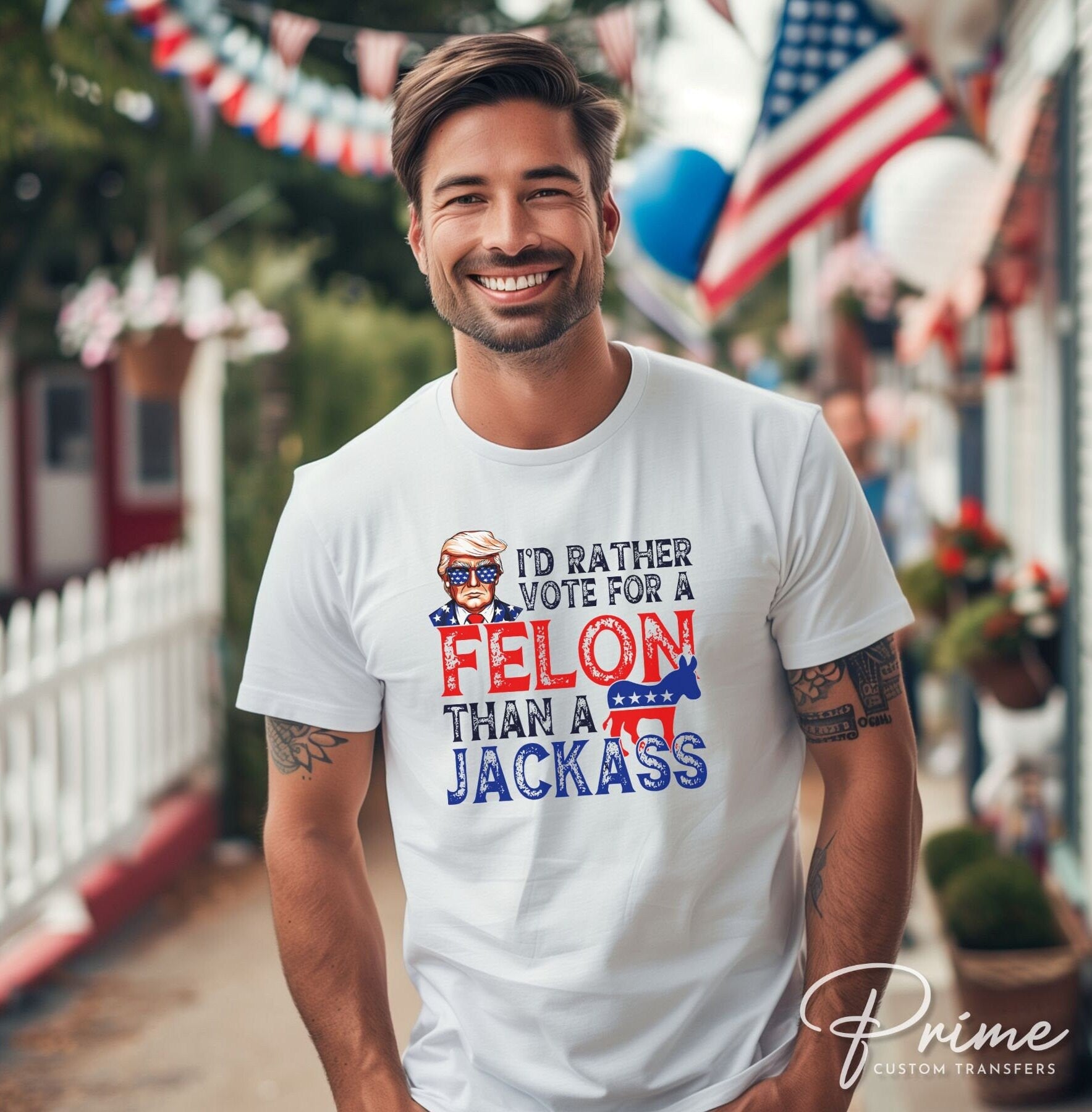 Trump DTF Transfers, Ready to Press, T-shirt Transfers, Heat Transfer, Direct to Film, Republican, Presidential, 2024 Election, Vote, Funny