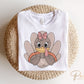 Thanksgiving DTF Transfers, Ready to Press, T-shirt Transfers, Heat Transfer, Direct to Film, Cute, Holiday, Fall, Autumn, Girl Turkey