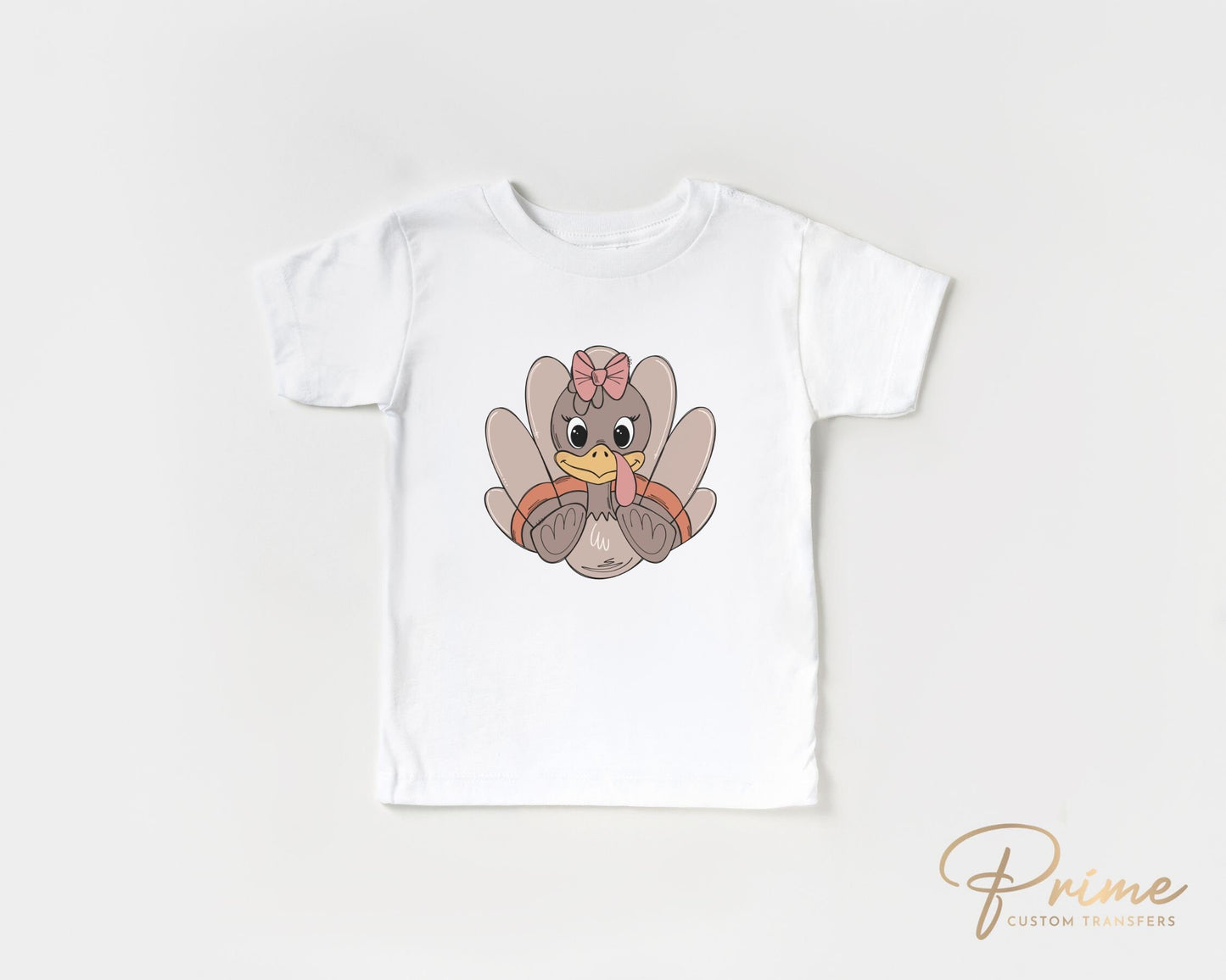 Thanksgiving DTF Transfers, Ready to Press, T-shirt Transfers, Heat Transfer, Direct to Film, Cute, Holiday, Fall, Autumn, Girl Turkey