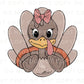 Thanksgiving DTF Transfers, Ready to Press, T-shirt Transfers, Heat Transfer, Direct to Film, Cute, Holiday, Fall, Autumn, Girl Turkey