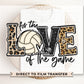 Volleyball DTF Transfers, Ready to Press, T-shirt Transfers, Heat Transfer, Direct to Film, Sports, Leopard, Cheetah, Love of The Game