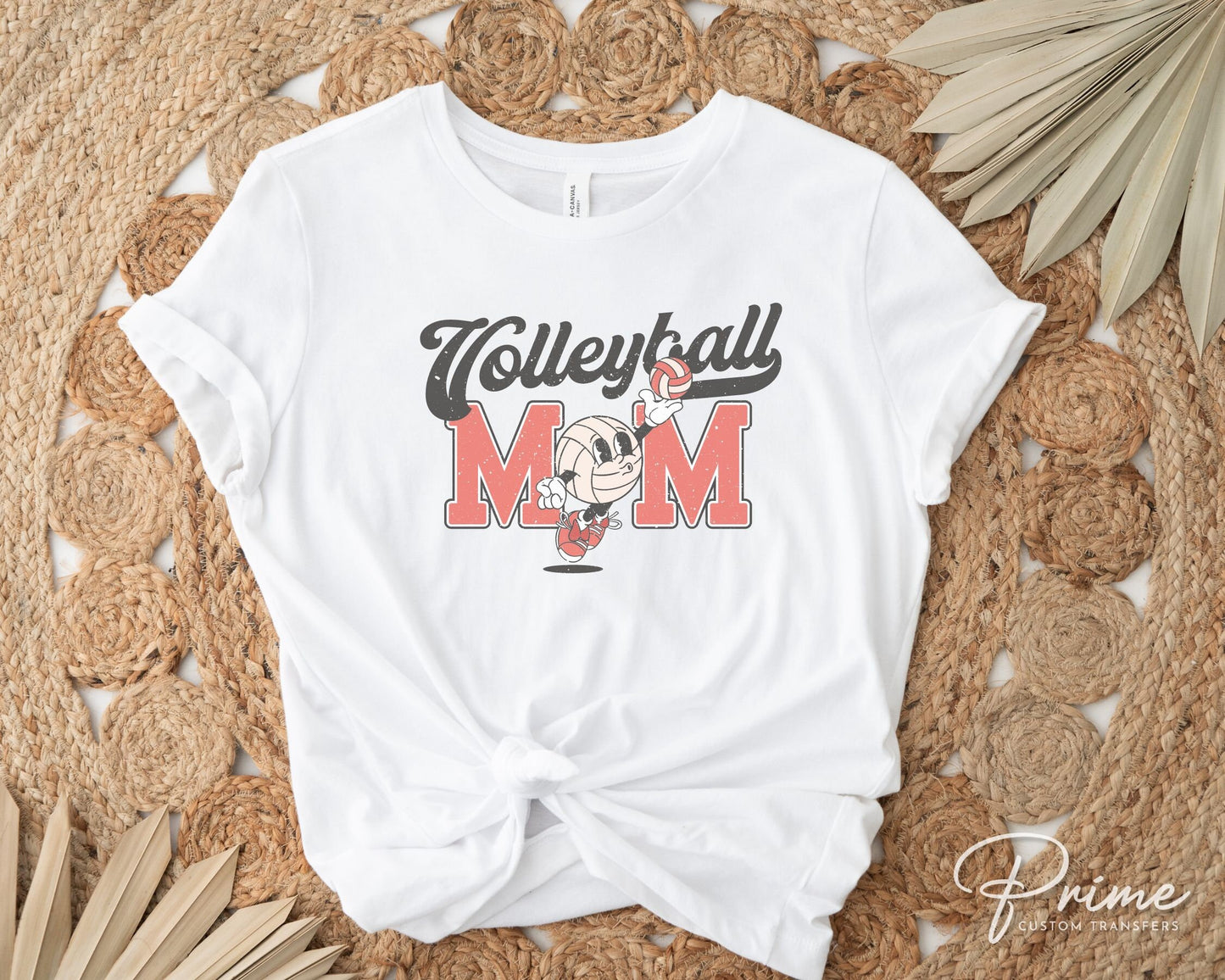 Volleyball DTF Transfers, Ready to Press, T-shirt Transfers, Heat Transfer, Direct to Film, Sports Mom, Retro Volleyball Mom, Distressed