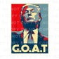 Trump DTF Transfers, Ready to Press, T-shirt Transfers, Heat Transfer, Direct to Film, Republican, Presidential, 2024 Election, Vote, GOAT