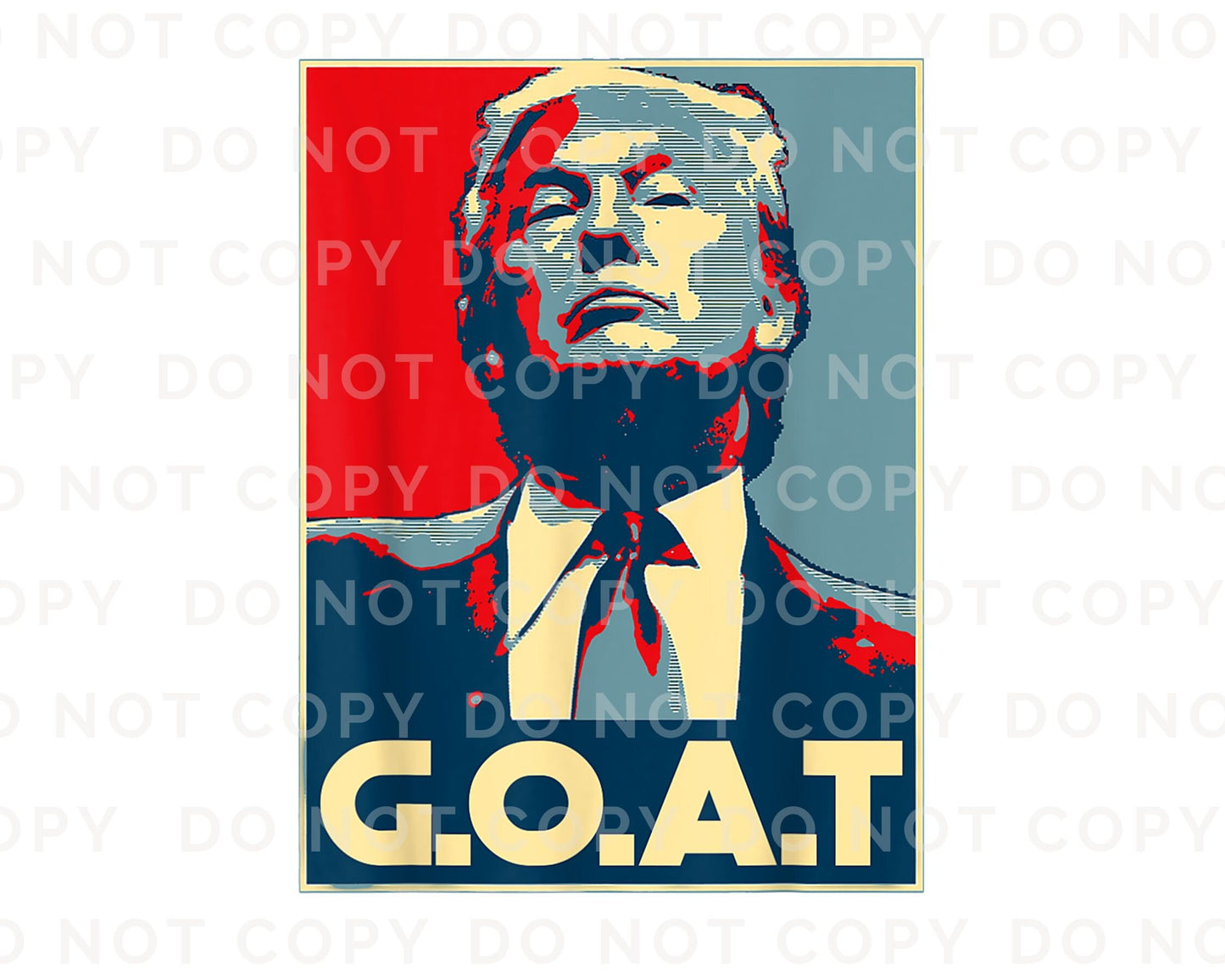 Trump DTF Transfers, Ready to Press, T-shirt Transfers, Heat Transfer, Direct to Film, Republican, Presidential, 2024 Election, Vote, GOAT