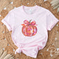 Fall DTF Transfers, Ready to Press, T-shirt Transfers, Heat Transfer, Direct to Film, Trendy, Bow, Coquette, Aesthetic, Disco Pumpkin