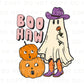 Halloween DTF, Ready to Press, T-shirt Transfers, Heat Transfer, Direct to Film, Fall, Pumpkins, Ghostie, Ghost Cowboy, Western, Boo Haw